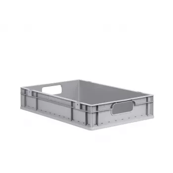 Bac Euro allit ProfiPlus EuroEco O612 gris 600x400x120 mm, 24 L, PP, poignées ouvertes, empilable 456809