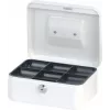 MAUL Cash Box White 200x170x90 mm Steel with Cylinder Lock and 2 Keys 56102-02