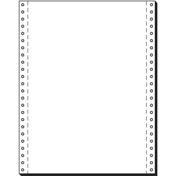 Papier en continu SIGEL, 305 x 240 mm, 70 g/m², 2000 feuilles, perforation feuille unique, blanc 12241