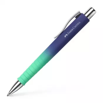 Stylo bille rétractable Faber-Castell Poly Ball Urban, Buzzing Blue, encre bleue, largeur de trait 0,6 mm (XB), 1 pièce 241132
