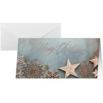 Cartes de Noël SIGEL DS099 Glamorous, DIN long, 10 cartes