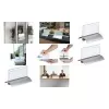 Porte-nom de table DURABLE PRESENTER DE LUXE A4 paysage 105x297 mm transparent 820319