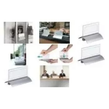 Porte-nom de table DURABLE PRESENTER DE LUXE A4 paysage 105x297 mm transparent 820319