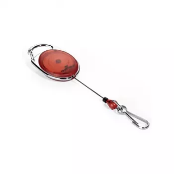 Enrouleur de badge DURABLE Jojo STYLE avec crochet à ressort 832703, rouge
