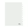 DURABLE A4 Index Dividers 1-12 with Title Page, 80/80/80 mm Punching 681019