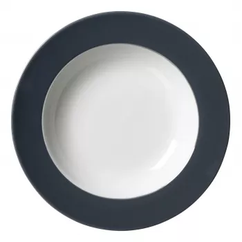 Assiettes à soupe Ritzenhoff & Breker Doppio anthracite 220 mm porcelaine, lot de 6 430219