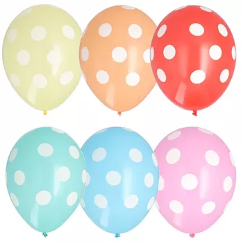 Ballons de baudruche multicolores PAPSTAR Dots, 29 cm, 100 pièces 84525