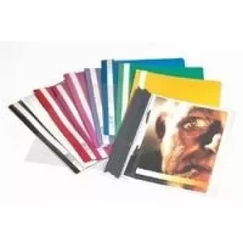 Chemises de classement DURABLE A4+, polypropylène transparent, lot de 50, mécanisme à pince, 220 x 310 mm 257001