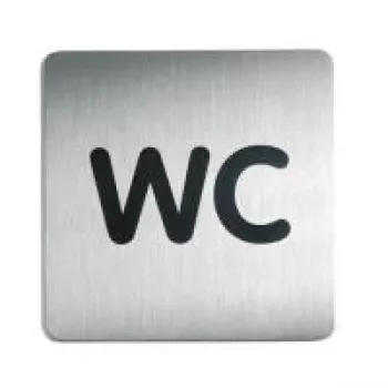 Panneau pictogramme WC DURABLE PICTO 150x150 mm autocollant acrylique 495723