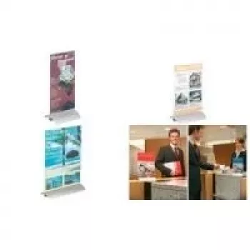 DURABLE PRESENTER 1/3 A4 Portrait L-Stand, Transparent, 99 x 210 mm 858719