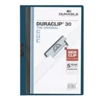 DURABLE DURACLIP 30 A4 pochette à clip noire (lot de 25) 220028