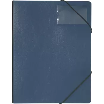 DURABLE Premium chemise à coins A4 bleu foncé film rigide avec élastiques de coin 2320-07