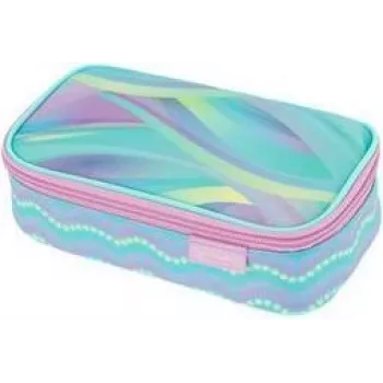 Trousse herlitz beatBox New Batik Minty Love, polyester, fermeture éclair XXL, 1 pièce 400205929