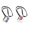 Porte-badge DURABLE 820758 transparent avec clip et épingle, lot de 10