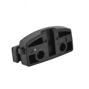 FISCHER Bicycle Lock Holder for Saddle Rails, Universal Fit, Black Plastic, 1 Piece (85913)