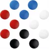Aimants ronds herlitz, 30 mm, différentes couleurs, 6 pièces, force d'adhérence 15 g 997254