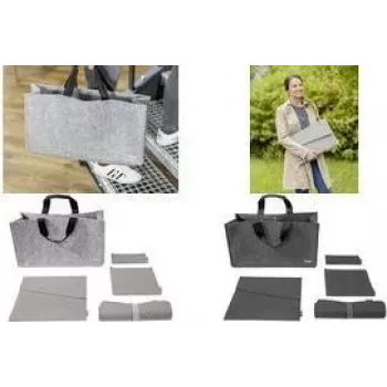 Sac de bureau partagé SIGEL BAB02 Desk Sharing Bag Basic L, gris foncé, ensemble de 5 pièces