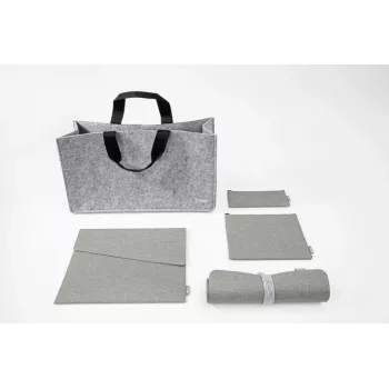 Sac de bureau partagé SIGEL BAB01 Desk Sharing Bag Basic L, gris clair, lot de 5
