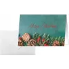 SIGEL DS642 Carte pliée A6 paysage Green Christmas, carton blanc 250 g/m², jet d'encre/laser/photocopieur, 5 cartes avec enveloppes