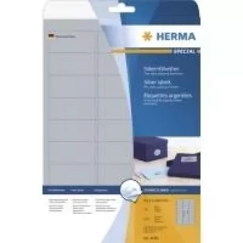 Étiquettes film argent HERMA SuperPrint LaserCopy 29,6 x 63,5 mm 675 étiquettes 4098