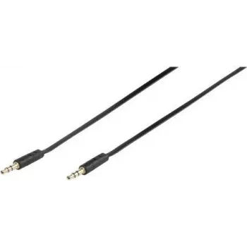 Vivanco 46/10 03FG Câble de connexion audio jack 3,5 mm vers jack 3,5 mm 0,3 m noir 46130