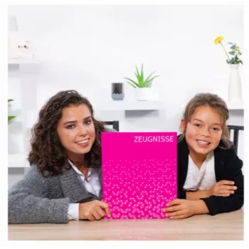 HERMA Classeur à anneaux certificat A4 rose carton 2 anneaux O 25 mm dos 35 mm 20173