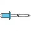 GESIPA Blind Rivet Stainless Steel A2 5x8mm Dome Head Grip Range 2-4mm (6330924) 6330924 LEGIERUNGSZUSCHL