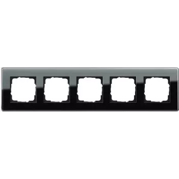 Cadre de recouvrement GIRA 021505 1 poste System 55 noir mat