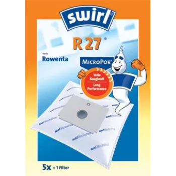 Sacs d'aspirateur Melitta Swirl R 27 MicroPor, lot de 5 170654