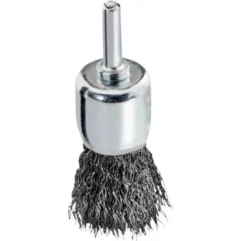 Brosse boisseau Metabo 25x0,3 mm / queue 6 mm, fil d'acier ondulé, 20 000 tr/min 630554000