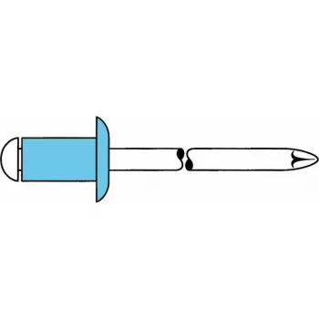 Rivet aveugle GESIPA en acier inoxydable A2 3x6 mm tête bombée plage de serrage 1-3 mm (6330134)