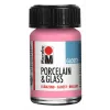 Peinture pour porcelaine et verre Marabu, rose brillant, 15 ml, sans cuisson 11150039133