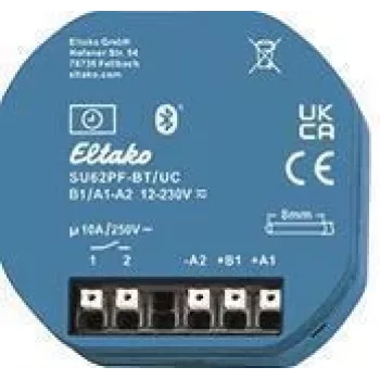 Minuterie 1 canal Eltako avec contact libre de potentiel SU62PF-BT/UC, Bluetooth, 16A 30062006