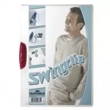 Classeur à pince DURABLE SWINGCLIP 30 A4 transparent (pack de 25) 226035