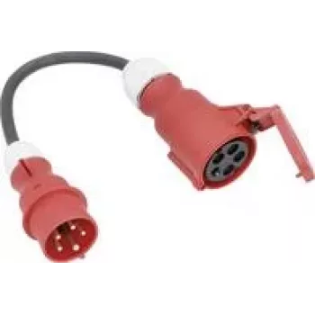 Câble adaptateur d'alimentation AS Schwabe 61376 16 A noir 0,3 m