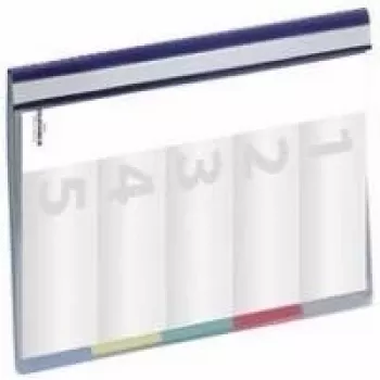 Chemise d'organisation DURABLE DIVISOFLEX A4, 5 compartiments, bleu 255706