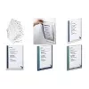 Panneau de porte DURABLE CLICK SIGN A4 format portrait, bleu foncé, 486707
