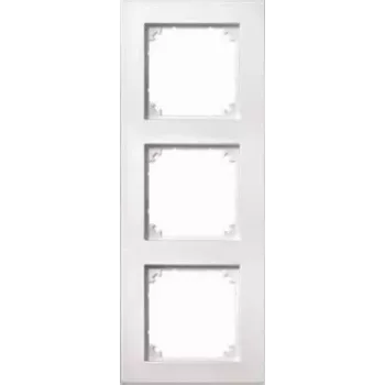 Cadre de recouvrement Merten System M 3 postes, blanc actif brillant, encastré 488319