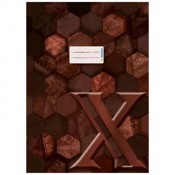 Protège-cahiers HERMA Heftschoner X, carton, DIN A4, brun, avec champ d'étiquetage, 10 pièces (20092)