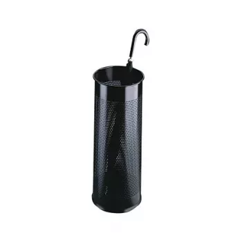 Porte-parapluies rond en métal Durable, 28,5 L, noir (335001)