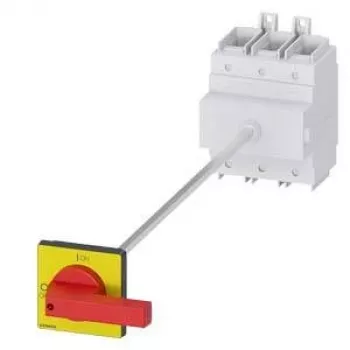 Interrupteur principal et d'ARRÊT D'URGENCE Siemens 3LD2418-0TK13 3 pôles, 250 A, rouge/jaune