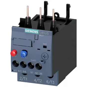 Relais de surcharge SIEMENS 11-16 A, classe 10, S0, tripolaire, 1NO+1NC, bornes à vis, 3RU2126-4AB0