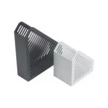 Organisateur de bureau HELIT H6361082 structure grillagée DIN A5 polystyrène gris clair
