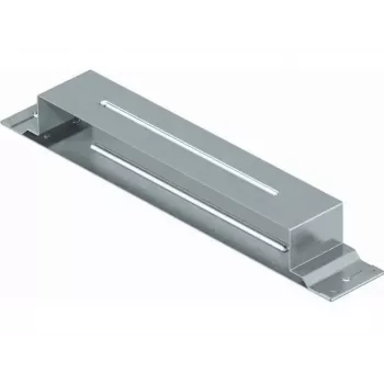 Plaque de connexion OBO Bettermann VL 35038E pour chemins de câbles, hauteur de montant 35 mm, acier, galvanisé en bande 7400974
