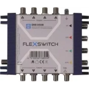 Multiswitch WISI FLEXSWITCH DXR0508 5 entrées 8 sorties alimenté par le récepteur passif cascadable