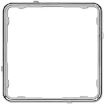 Cadre d'application JUNG CDP 81 GCR, CD PLUS, thermoplastique, chrome brillant (galvanisé)