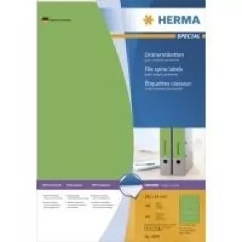 HERMA SuperPrint Étiquettes pour classeurs vertes 61 x 192 mm 400 étiquettes (100 feuilles x 4) 4299