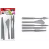 Marabu ensemble de couteaux de peinture, plastique, 5 pièces, pour couleurs en pâte, pâtes de structure, acryliques, huiles, gels 0173000000031