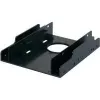 Cadre de montage RENKFORCE HDA-252P 3,5 inch vers 2x 2,5 inch HDD/SSD, métal, noir