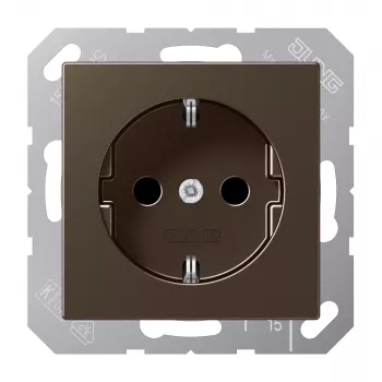 Prise Schuko JUNG A 1520 KI MO marron CEE 7/3 16 A 250 V